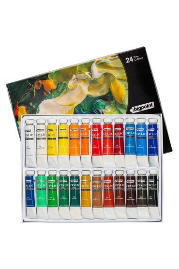 Bigpoint Akrilik Boya Seti 12ml Tüp x 24 Renk