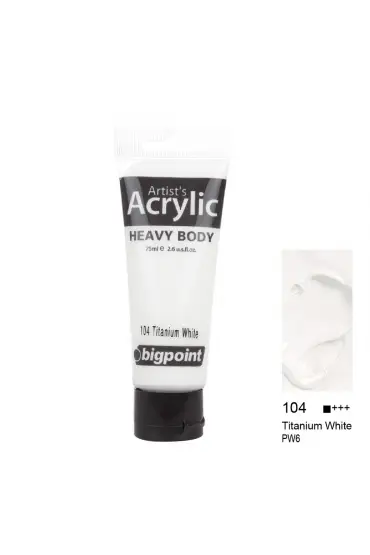 Bigpoint Akrilik Boya 75 ml Titanium White 104