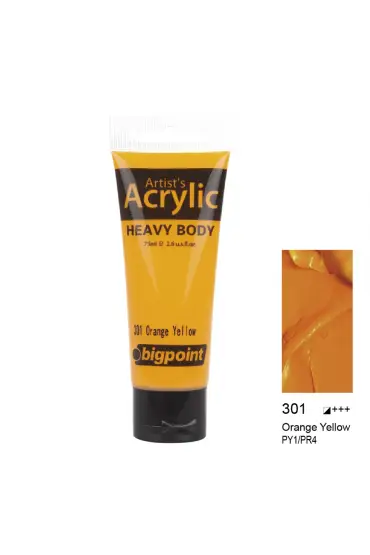 Bigpoint Akrilik Boya 75 ml Orange Yellow 301
