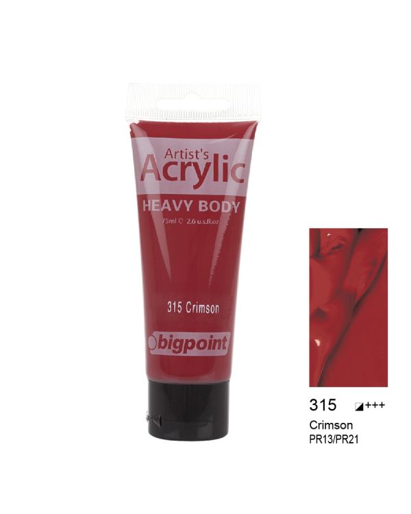Bigpoint Akrilik Boya 75 ml Crimson 315