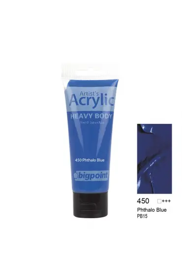 Bigpoint Akrilik Boya 75 ml Phthalo Blue 450