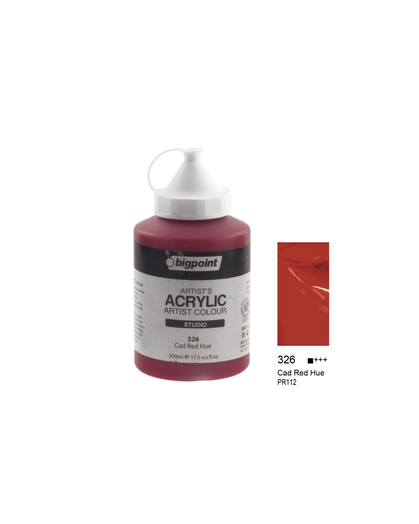 Bigpoint Akrilik Boya 500 ml Cad Red Hue 326