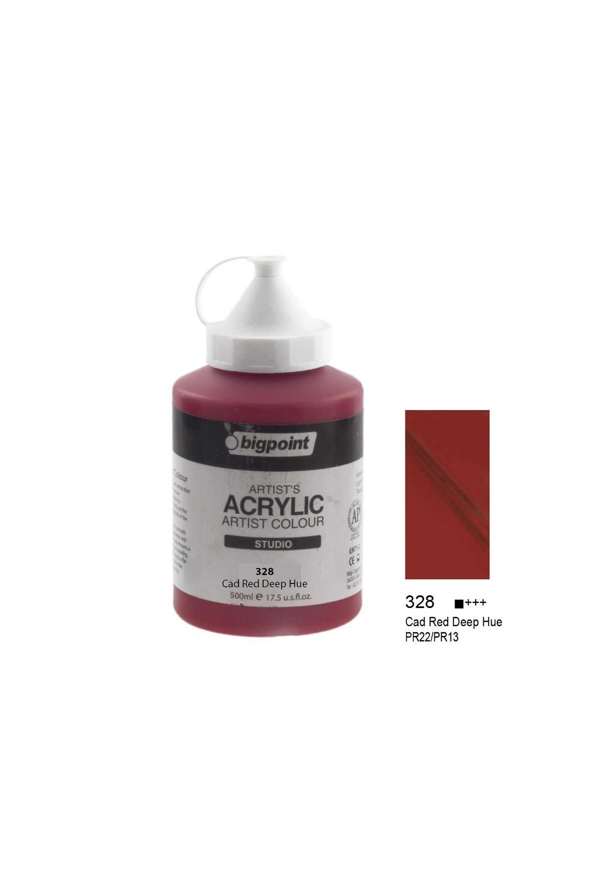 Bigpoint Akrilik Boya 500 ml Cad Red Deep 328