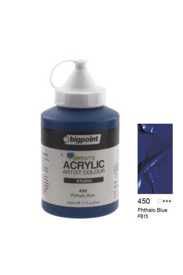 Bigpoint Akrilik Boya 500 ml Phthalo Blue 450