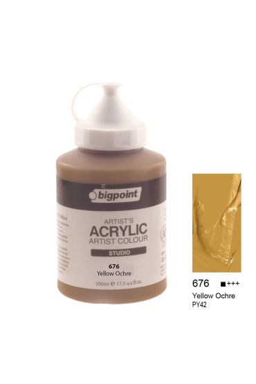 Bigpoint Akrilik Boya 500 ml Yellow Ochre 676