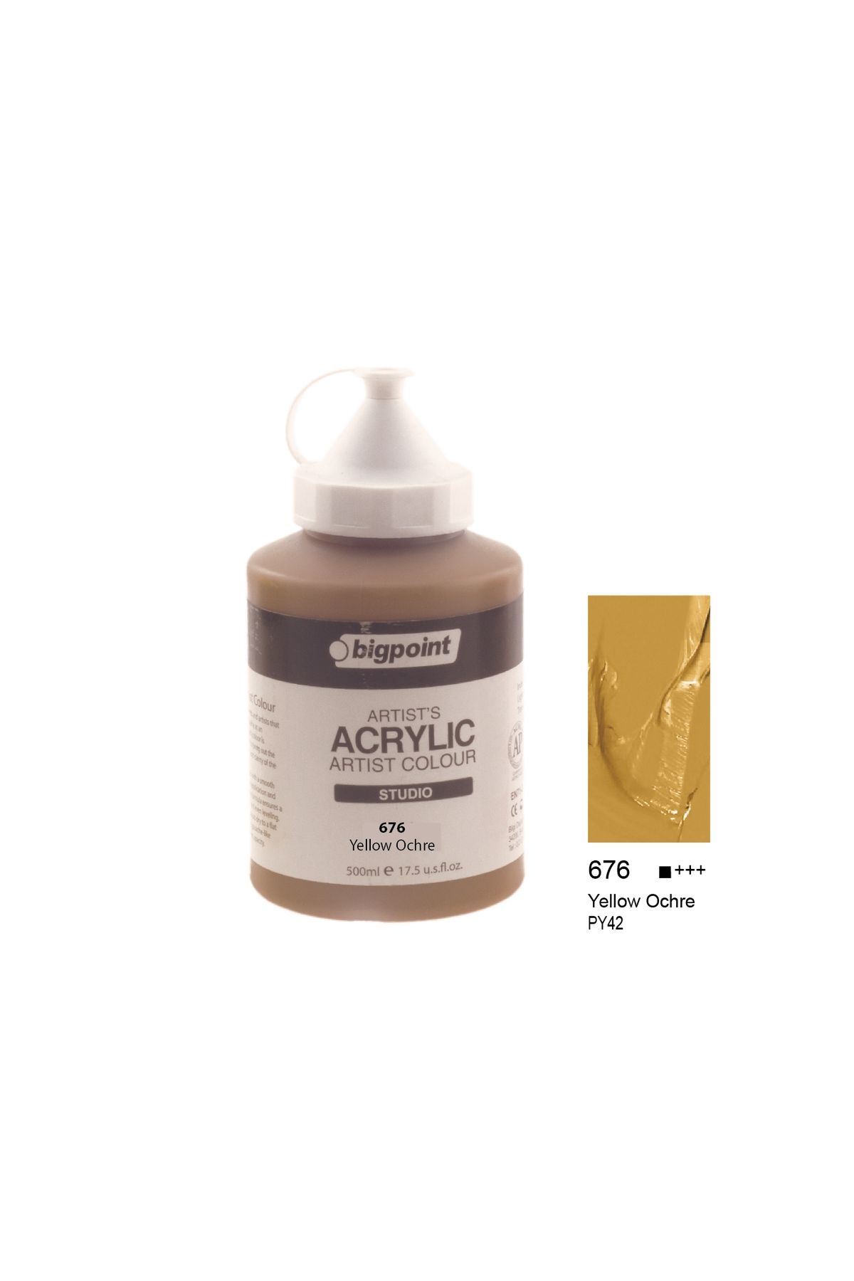 Bigpoint Akrilik Boya 500 ml Yellow Ochre 676