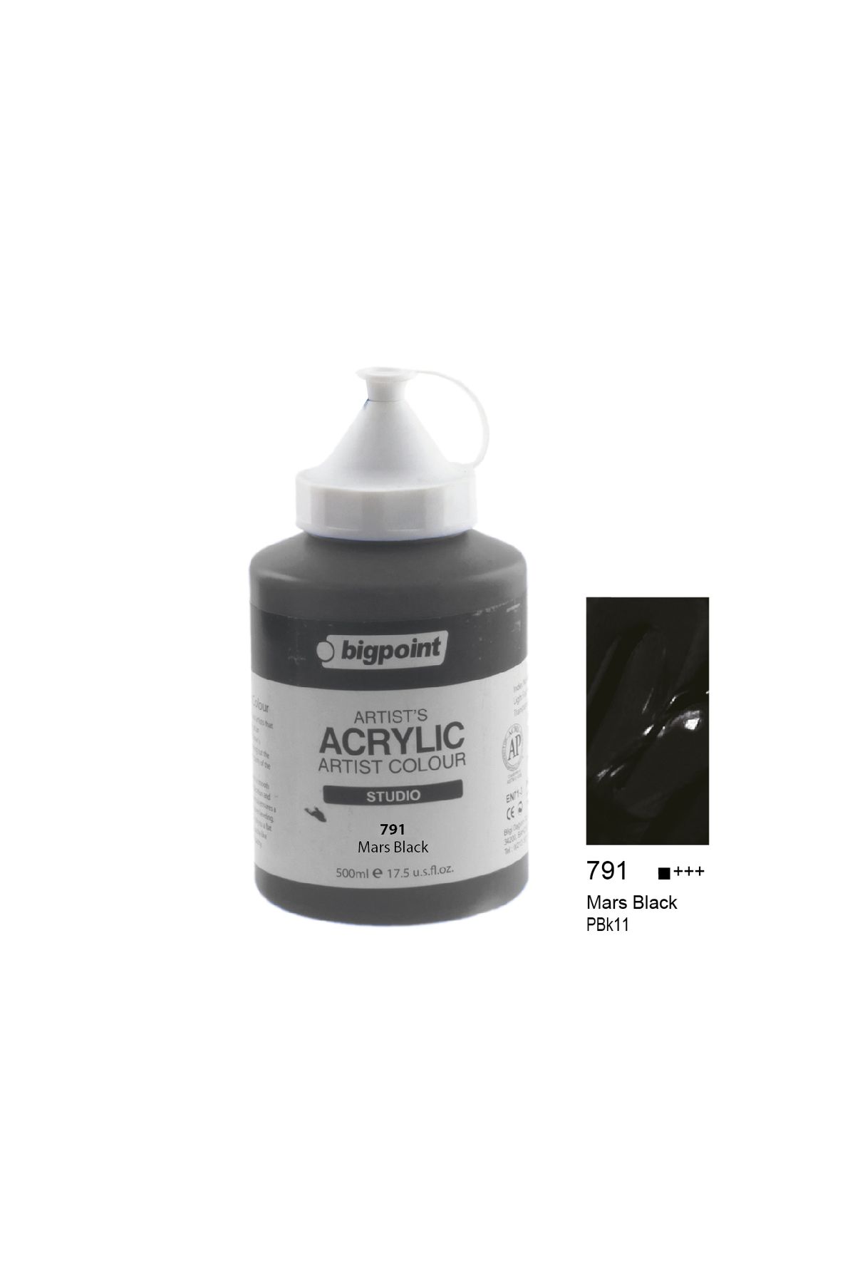 Bigpoint Akrilik Boya 500 ml Mars Black 791