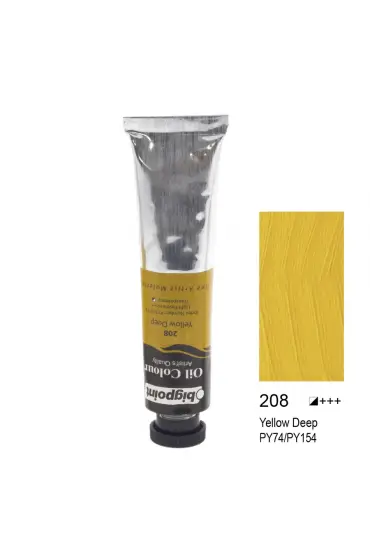 Bigpoint Yağlı Boya 45 ml Yellow Deep 208 6'lı Kutu