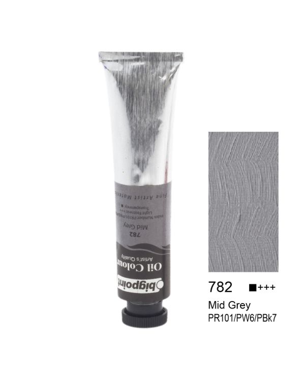Bigpoint Yağlı Boya 45 ml Mid Grey 782 6'lı Kutu