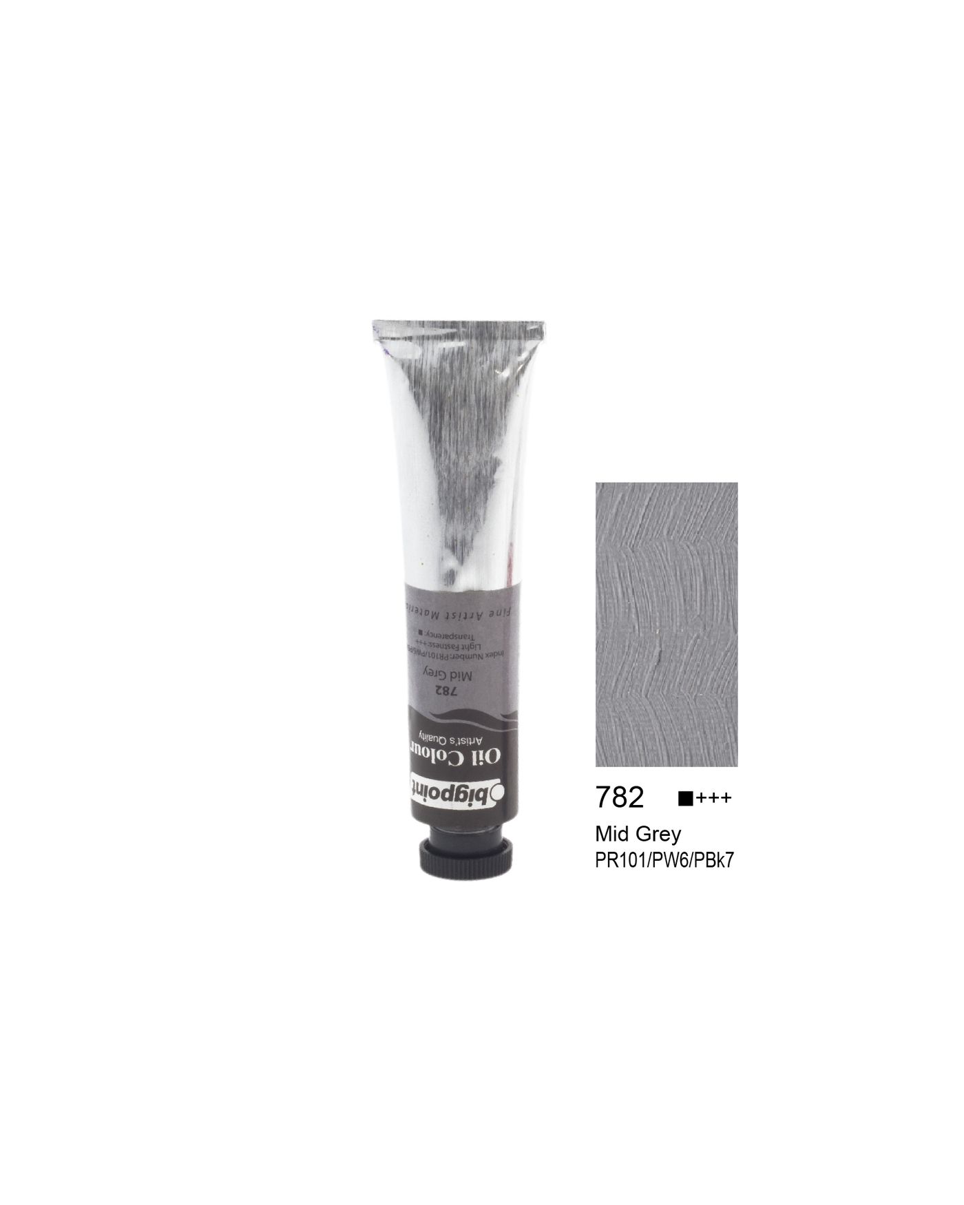 Bigpoint Yağlı Boya 45 ml Mid Grey 782 6'lı Kutu