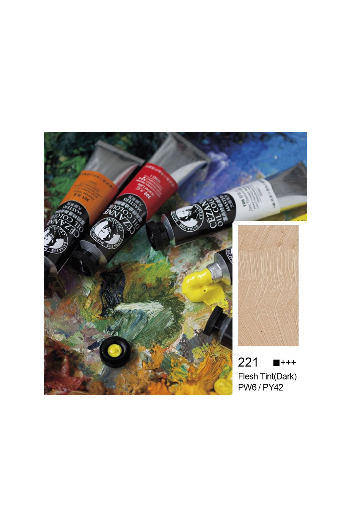 Bigpoint Cezanne Extra Fine Yağlı Boya 45 ml Flesh Tint Dark 221 6'lı Kutu