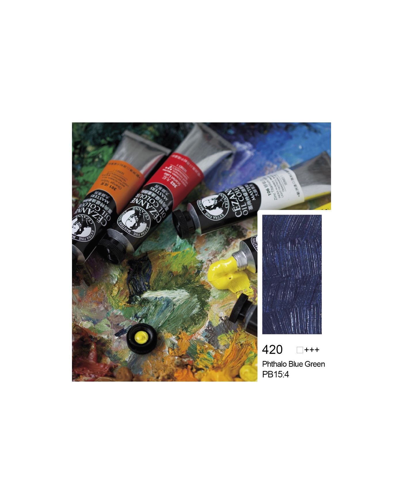 Bigpoint Cezanne Extra Fine Yağlı Boya 45 ml Phthalo Blue Green 420 6'lı Kutu