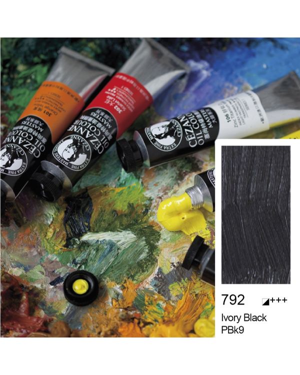 Bigpoint Cezanne Extra Fine Yağlı Boya 45 ml Ivory Black 792 6'lı Kutu