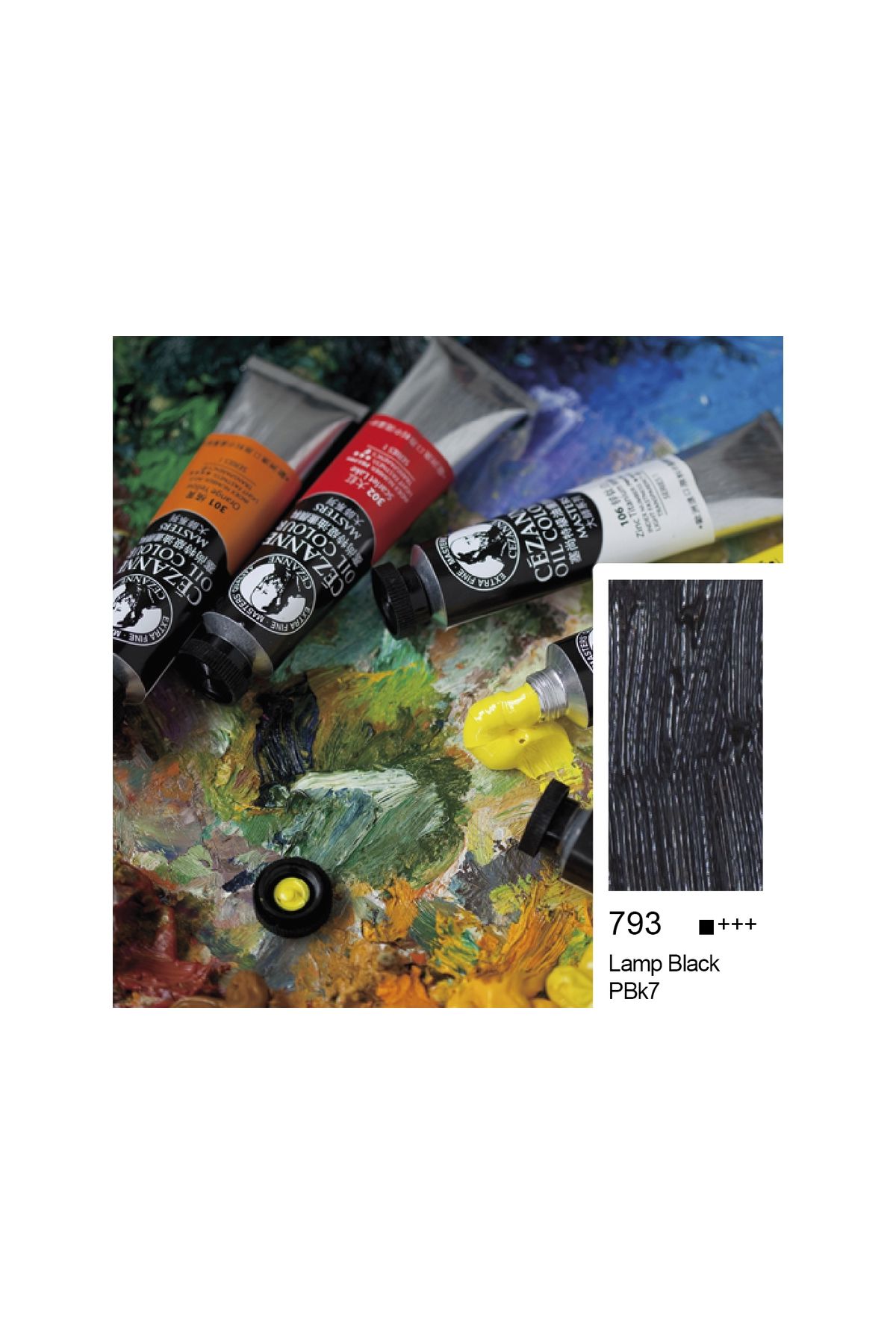 Bigpoint Cezanne Extra Fine Yağlı Boya 45 ml Lamp Black 793 6'lı Kutu