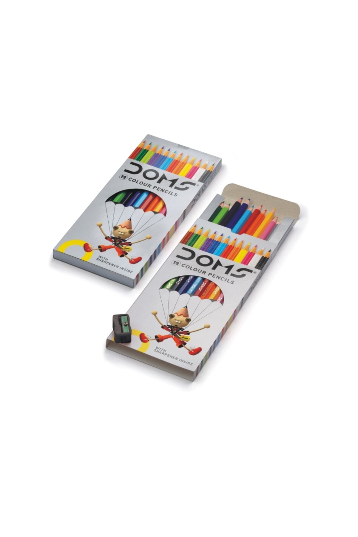 Doms Kuru Boya Kalemi 12 Renk Tam Boy