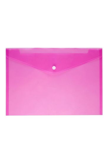 Lotte Çıtçıtlı Dosya A4 Pembe 24'lü Poşet