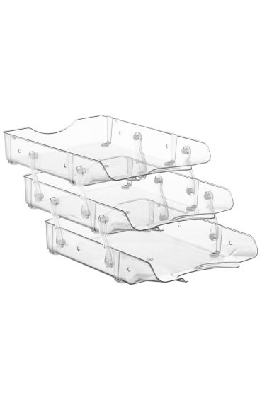 Bigpoint Şeffaf Evrak Rafı 3'lü