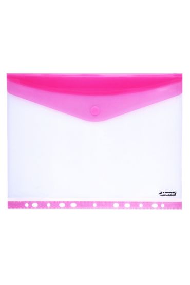 Bigpoint 11 Delikli Yan Cırtlı Dosya A4 Kırmızı 12'li Poşet