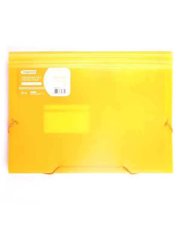 Bigpoint Körüklü Dosya 6 Cepli Lastikli A4 Turuncu