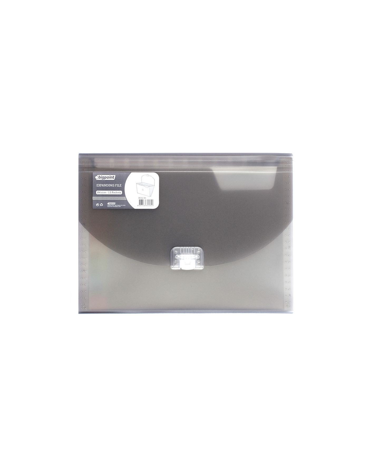 Bigpoint Körüklü Dosya 13 Cepli Kilitli A4 Dumanlı