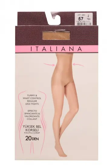 İtaliana Yüksek Bel Korseli Külotlu Çorap 2661 | Ten