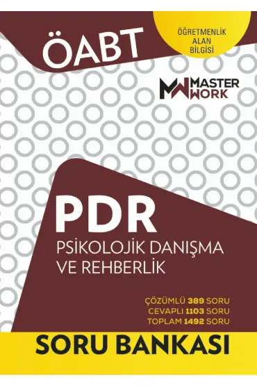 ÖABT - PDR - PSİKOLOJİK DANIŞMA VE REHBERLİK - SORU BANKASI