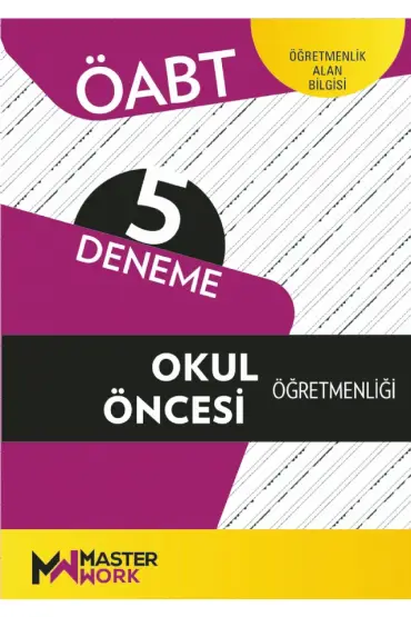 ÖABT - OKUL ÖNCESİ ÖĞRETMENLİĞİ - 5 Deneme