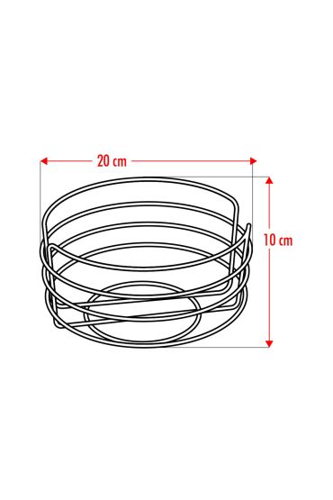 Ekmeklik Ekmek Sepeti Çok Amaçlı Metal Kutu Lüx Gold Paslanmaz Sepet Siyah Kumaş