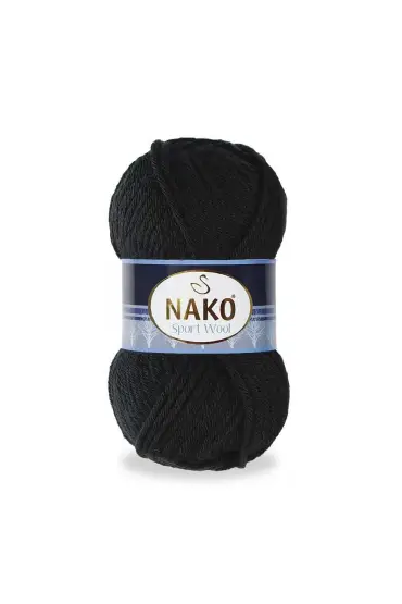 Nako Sport Wool El Örgü İpi Siyah 217